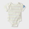 Baby Boys' 2pc Disney Lilo & Stitch Long Sleeve Bodysuit and Overalls Set - Oatmeal - 3 of 4