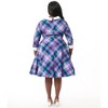 Unique Vintage Women's Plus Shirt Dress - 3 of 4
