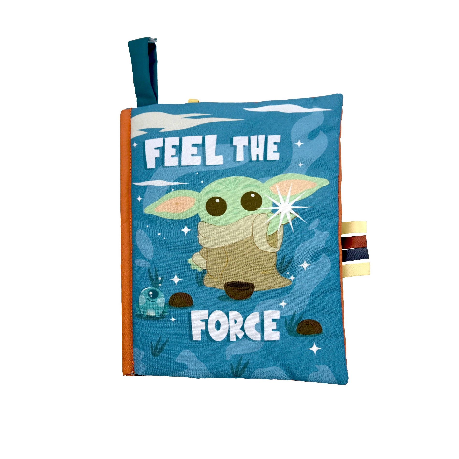 Star Wars Grogu Deluxe Soft Book Feel the Force with Removable Grogu - 2pc: Sliding Pieces, Multiple Activities, Sensory Ribbons, Crinkles