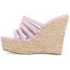 Journee Collection Womens Cynthie Slip On Espadrille Wedge Sandals - 2 of 4