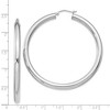 Black Bow Jewelry 4mm Sterling Silver, Extra Large Round Hoop Earrings, 55mm (2 1/8 In) - 4 of 4