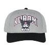 Sanrio Adult Kuromi Embroidered Precurve Snapback Cap Hat OSFM - 3 of 4