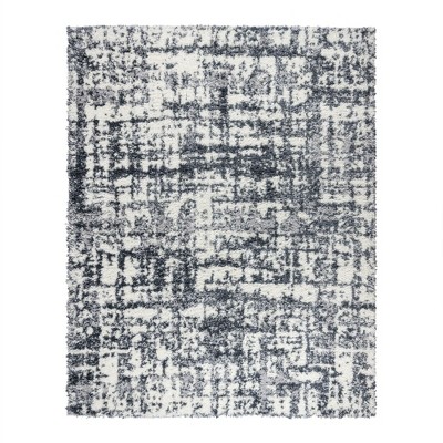 Gertmenian Anjou Abstract Modern Deep Plush Shag Indoor Polypropylene Area Rug
