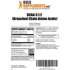 BulkSupplements BCAA 3:1:2 (Branched Chain Amino Acids) Powder - 1 of 4