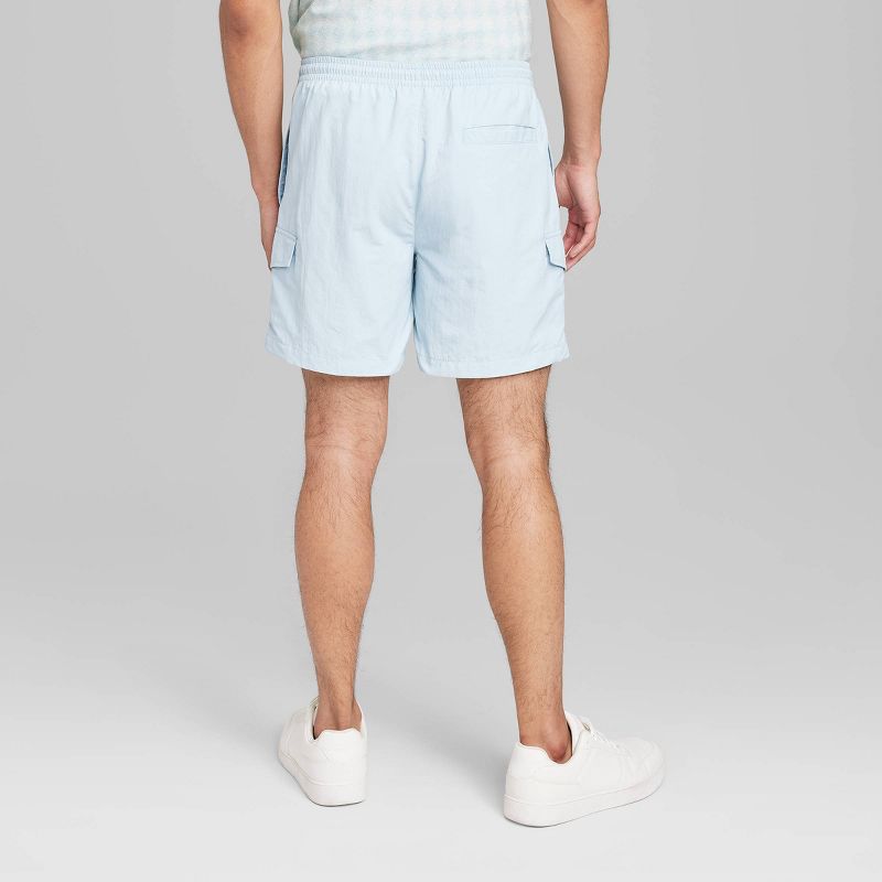 Men's 7" Regular Fit Cargo Shorts - Original Use™ Light Aqua Blue, 3 of 5
