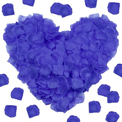 Unique Bargains Silk Faux Reusable Artificial Flower Rose Petals 1.97 x 1.97" 3000 Pcs