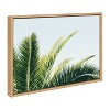 Kate and Laurel Sylvie Tropical Palm Under Blue Sky Framed Canvas by Amy Peterson Art Studio, 18x24, Natural - 2 of 4
