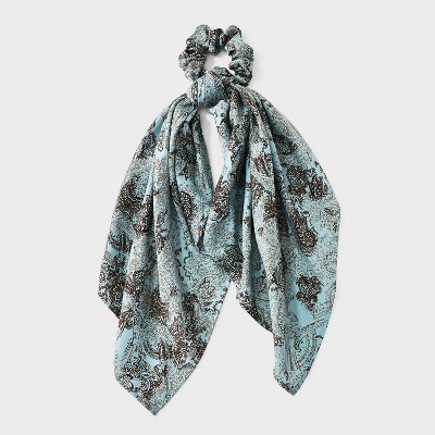 Paisley Print Scarf Tail Hair Twister - Universal Thread™ Green