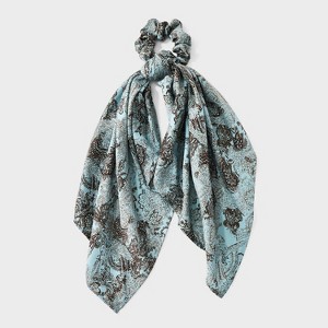 Paisley Print Scarf Tail Hair Twister - Universal Thread™ Green - 1 of 3