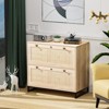 Karl Home 2-Drawer Beige MDF 29.53in. W Lateral File Cabinet - 3 of 4