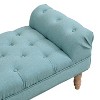 Okak Modern Diamond Button-Tufted Ottoman Bench with Rolled Arms,Upholstered Ottoman Stool for Bedroom,Entryway - 4 of 4