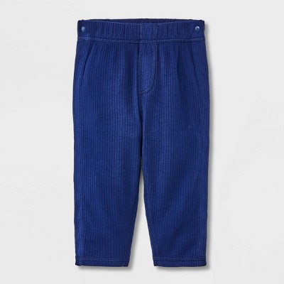 Image of Baby Adaptive Side Snap Pants - Cat & Jack™ Navy Blue Newborn