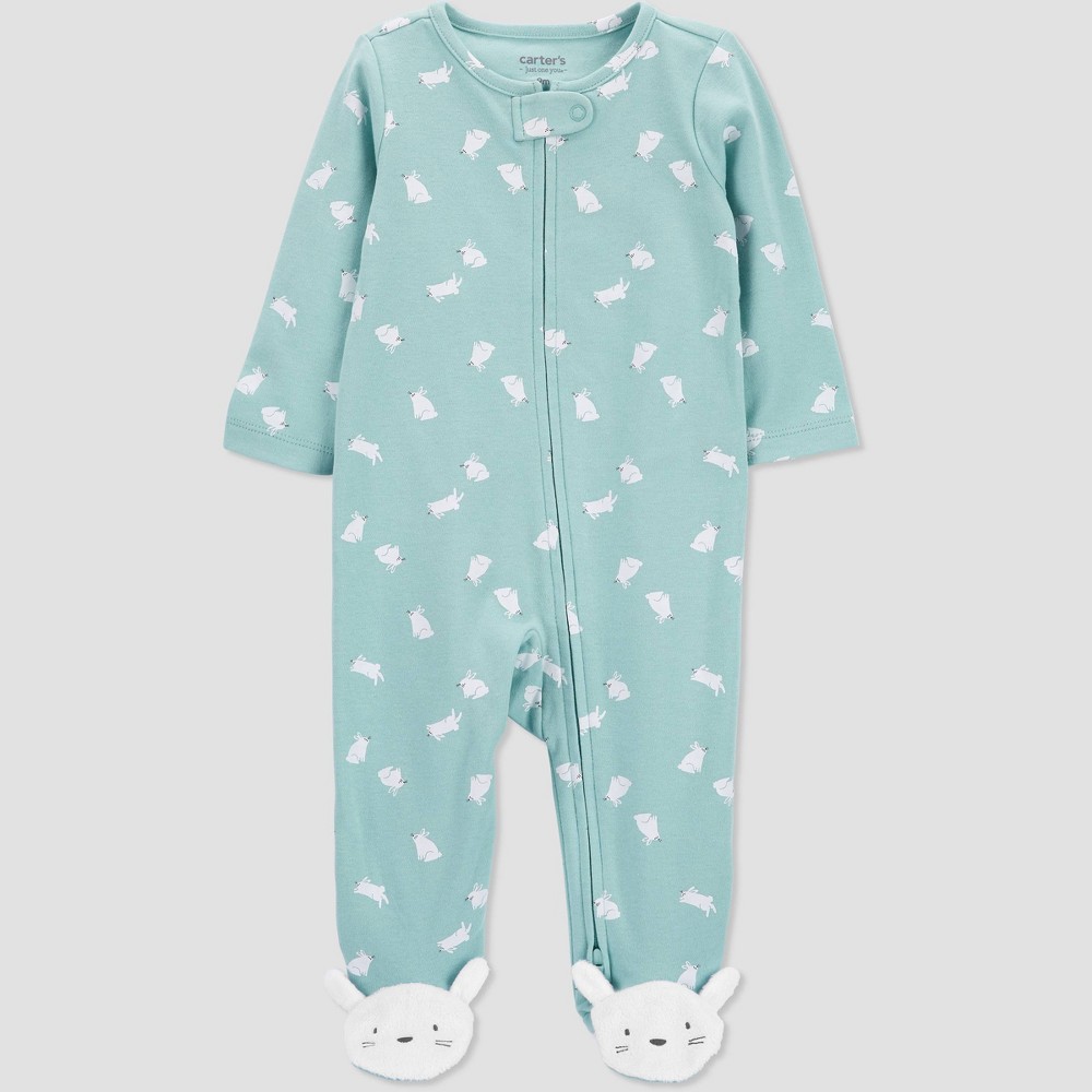 Carter's Just One You® Baby Bunny Footed Pajama - Blue 3M (2 sets)