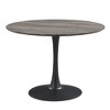 Contemporary Black Round Dining Table Unites Simple with Stylish Seats 2  - Morden Fort - 2 of 4