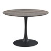 Contemporary Black Round Dining Table Unites Simple with Stylish Seats 2  - Morden Fort - image 2 of 4