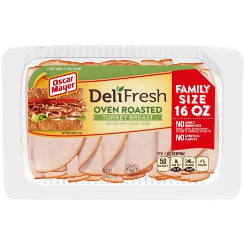 Oscar Mayer Deli Fresh Sliced Oven Roasted Turkey Breast - 16oz : Target