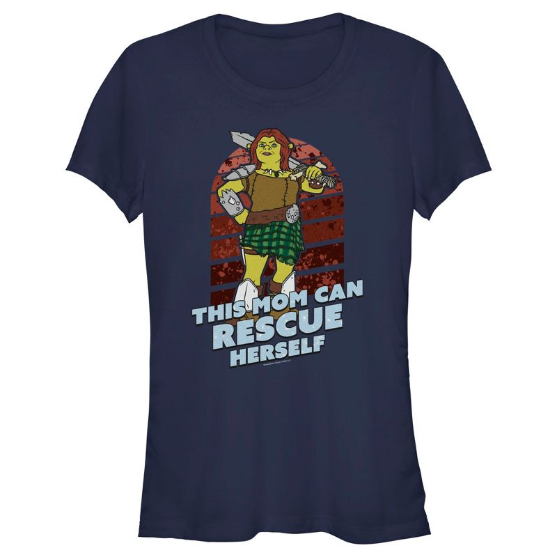 Junior's Women Shrek This Mom Can Rescue Herself T-Shirt, 1 of 5