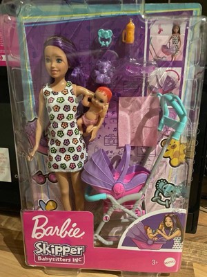 Barbie Skipper Babysitters Inc. Playset - Straight Brunette Hair : Target