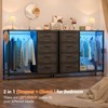 Dressers with Clothes Besiost Rack, Charging Station and Led Light, 4 Drawers Dresser for Bedroom - 2 of 4