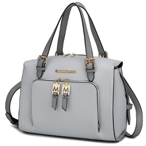 MKF Collection Elise Vegan Leather Color-block Women’s Satchel Bag by Mia K - 1 of 4