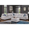 ChicFurnit Sectional Sofas with Ottoman Removable Cushions USB Cupholder Console and Toss Pillows for Living Room, Light Gray, 110.25"*125.25"*35" - 2 of 4