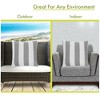 Majestic Home Goods,Pillow Vertical Stripe - 4 of 4
