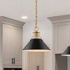 Nuvo Lighting Outpost 1 - Light Pendant in  Matte Black/Burnished Brass - 2 of 4