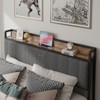 CAVINAS Queen Bed Frame, Metal Queen Bed with Charging Station, Modern Storage Bed with Upholstered Headboard for Bedroom - 4 of 4