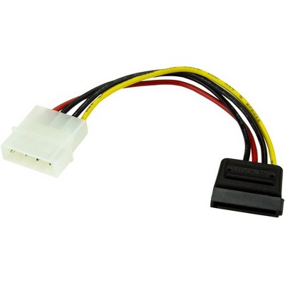 StarTech.com 6in 4 Pin LP4 to SATA Power Cable Adapter - 6