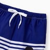 Disney Mickey Mouse Boys Swim Trunks Nautical Stripe Summer Beach Swimwear Drawstring Waist Board Shorts - 4 of 4