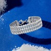 Ross-Simons Italian Sterling Silver Multi-Row Heart Bracelet - 3 of 4