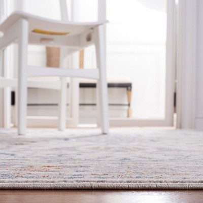 Olympia 6' x 6' Square Gray Synthetic Area Rug