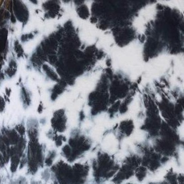 tie dye black and white