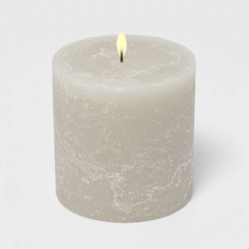 Pillar Cozy Cashmere Candle Gray - Threshold™, 2 of 6