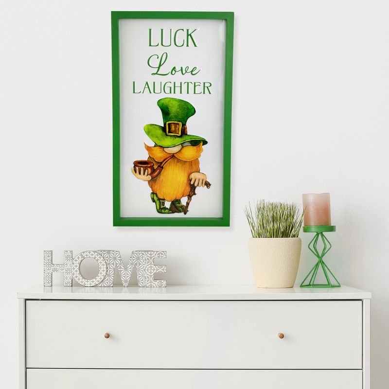 Northlight Luck Love Laughter St. Patricks Day Framed Wall Sign - 18", 2 of 8
