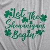 Womens Let The Shenanigans Begin Funny Saint Patricks Day Saying T-Shirt Clover - Crazy Dog Women's T Shirt - 2 of 4