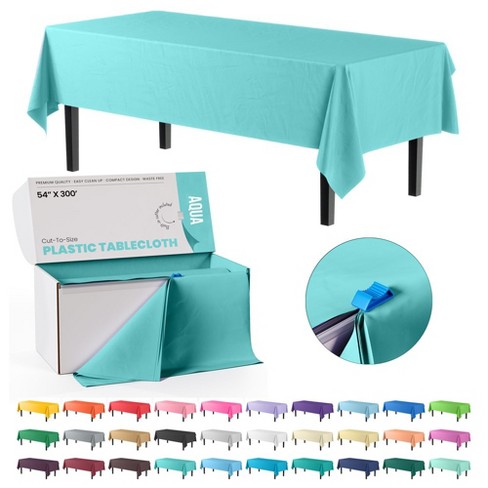 Plastic tablecloth on sale