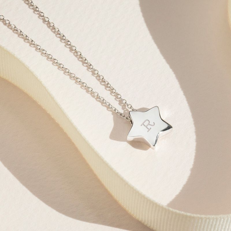 Girls' Tiny Star Sterling Silver Necklace - In Season Jewelry, 5 of 7