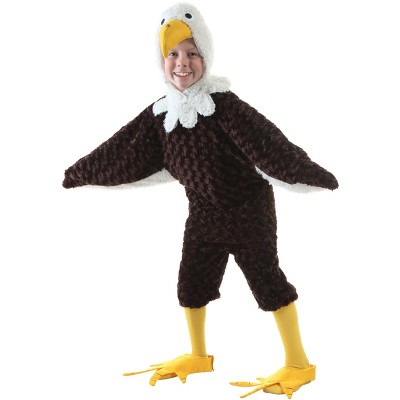 Eagle Costume Hood Accessory | Adult | Unisex | Brown/White/Yellow | One-Size | Fun Costumes