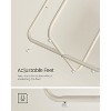 Simple Trending Small Bedside Table with Fabric Basket Cream White - 4 of 4