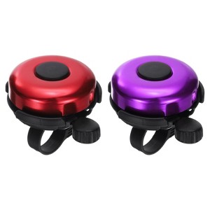 Unique Bargains Aluminum Loud Clear Sound Classic Scooters Bicycle Bells 2 Pcs 2.3" - 1 of 4