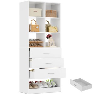 Besiost Freestanding Closet system with 6 Shelves and Drawers - 1 of 4