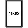 PosterPalooza | Flat Black Picture Frame - UV Acrylic, Foam Board Backing, Hanging Hardware - 2 of 4