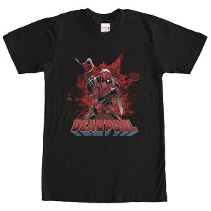 Men's Marvel Deadpool Blood T-Shirt - 1 of 4