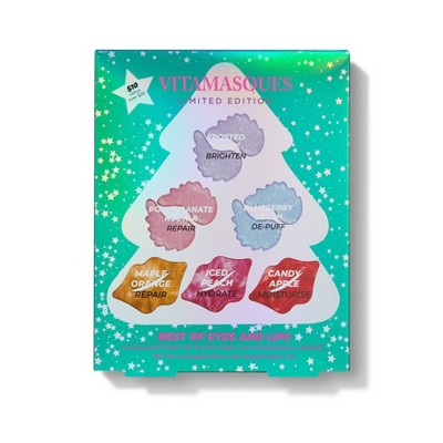 Vitamasques Best of Lip and Eye Mask Advent Calendar - 6ct