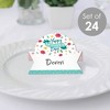 Big Dot of Happiness Colorful Floral Happy Mother's Day - We Love Mom Party Tent Buffet Card - Table Setting Name Place Cards - Set of 24 - 2 of 4