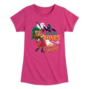 Girls' - Santiago of the Seas - Bonnie Bones Queen of the Pirates Fitted Short Sleeve Graphic T-Shirt - 1 of 4