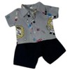 Doll Clothes Superstore Handmade Print Shirt With Shorts Fits 14-15 Inch Baby Dolls - 4 of 4