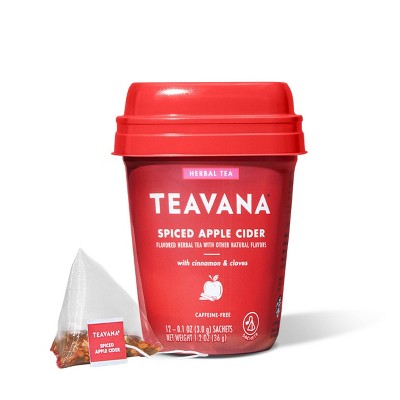 Teavana Spiced Apple Cider Caffeine -Free Herbal Tea Packets - 12ct