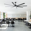 VACZON 84" Black Modern Industrial LED Ceiling Fan with Lights and Remote HVLS Fan - 2 of 4
